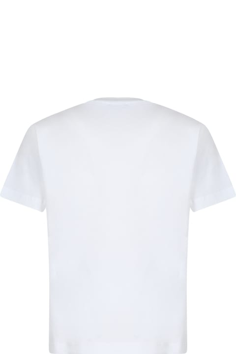 Topwear for Boys MSGM White T-shirt For Boy With Logo