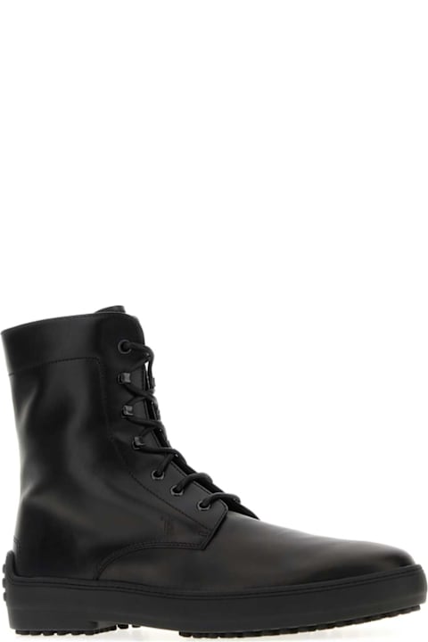Homeware Tod's Black Leather Ankle Boots