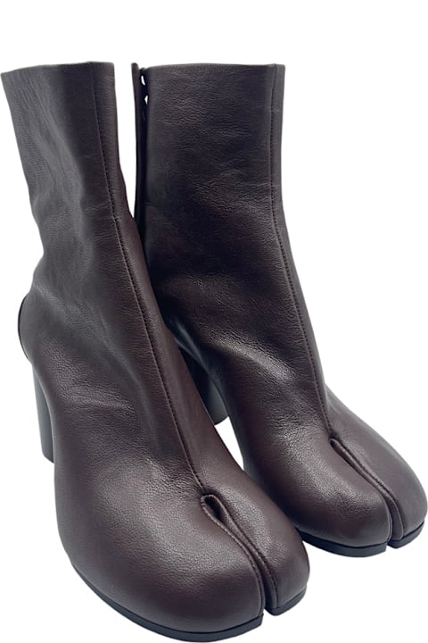 Maison Margiela Boots for Women Maison Margiela Brown Tabi Boots