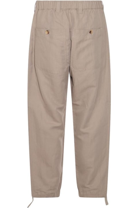 Brunello Cucinelli Pants for Men Brunello Cucinelli Drawstring Relaxed Fit Trousers