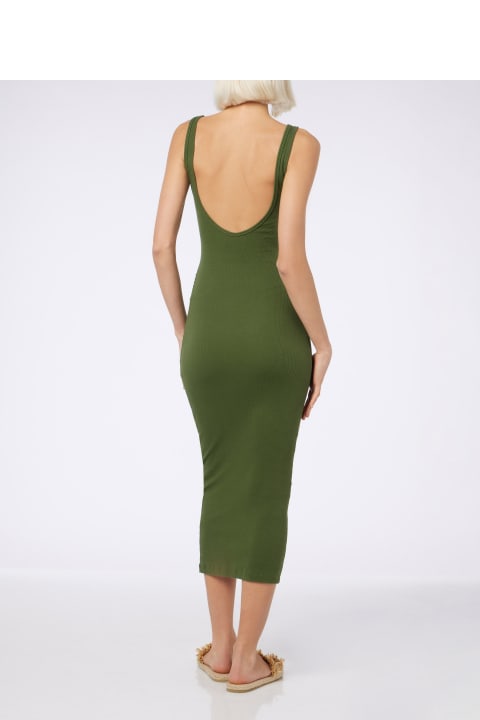 Homeware MC2 Saint Barth Woman Ribbed Cotton Jersey Tank Dress Jennifer