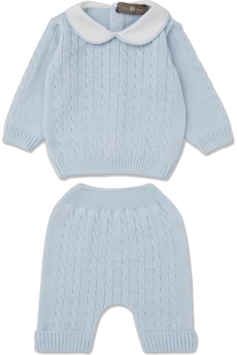 Bodysuits & Sets for Baby Girls Little Bear Blue Wool Baby Suit