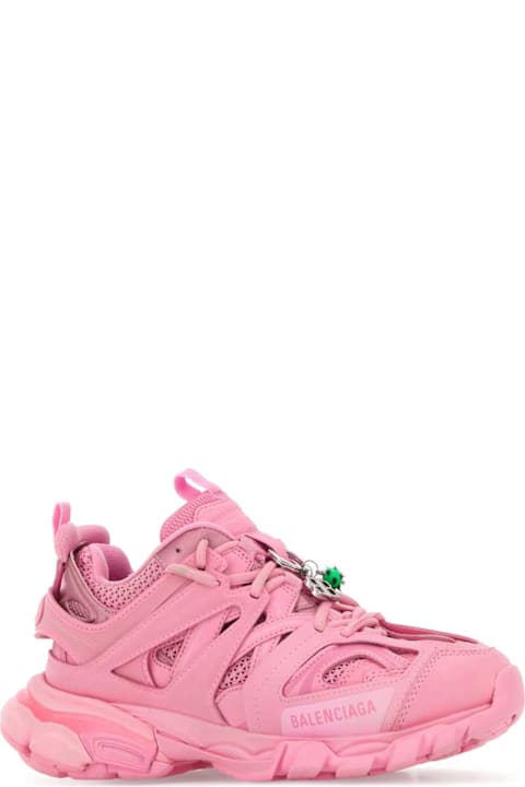 Homeware Balenciaga Pink Mesh And Rubber Track Sneakers