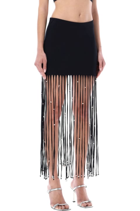 Rotate by Birger Christensen for Women Rotate by Birger Christensen Noemi Fringed Skirt