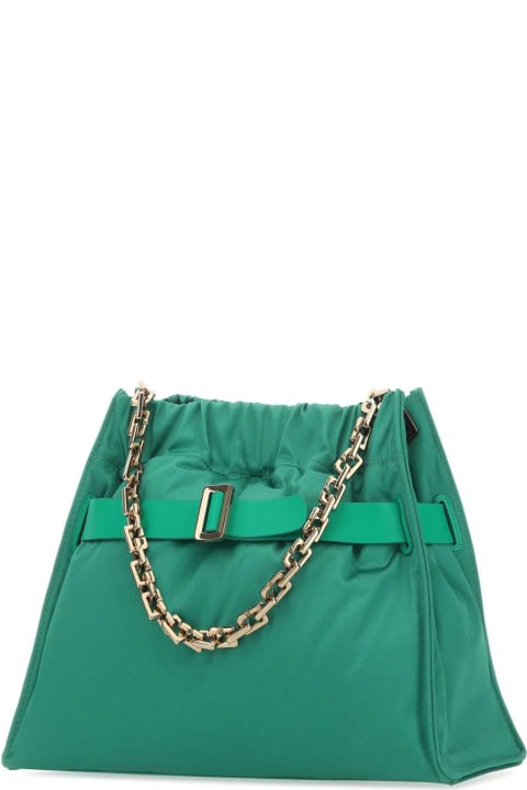 ウィメンズ BOYYのショルダーバッグ BOYY Emerald Green Nylon Scrunchy Jumbo Handbag