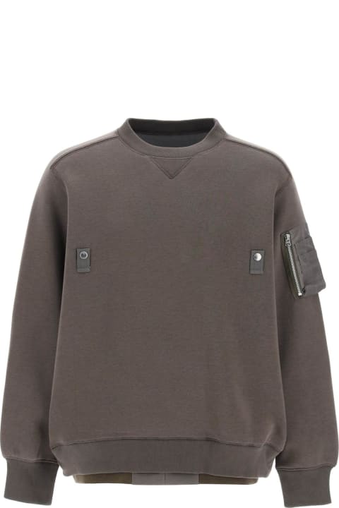 Sacai Fleeces & Tracksuits for Men Sacai Double Hem Sweatshirt