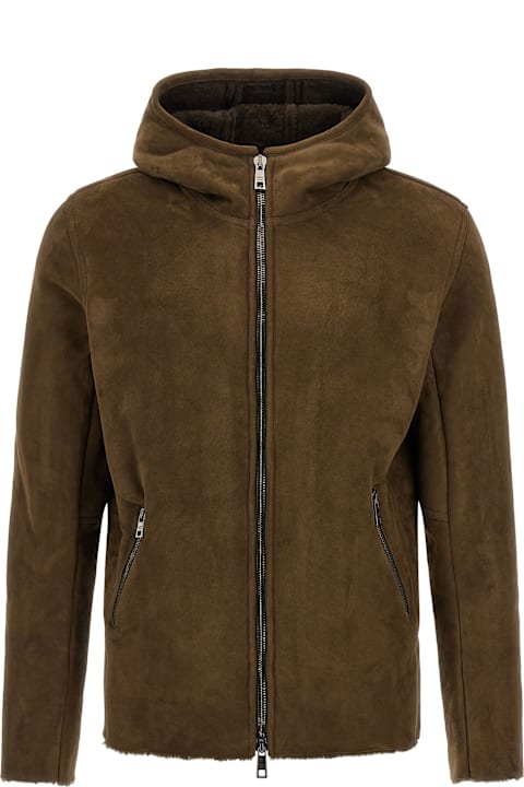 Giorgio Brato for Women Giorgio Brato Shearling Hooded Jacket