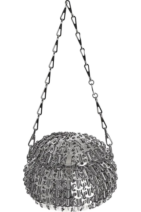 Paco Rabanne Shoulder Bags for Women Paco Rabanne Silver Small 1969 Ball-shaped Bag
