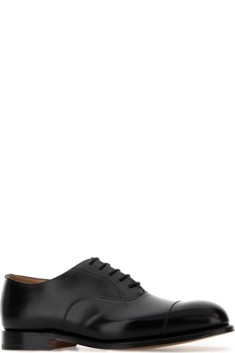 Church's Black Leather Consul Lace-up Shoes