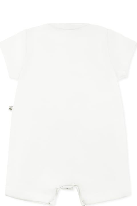 Petit Bateau Bodysuits & Sets for Baby Girls Petit Bateau White Romper For Babykids With Anchors