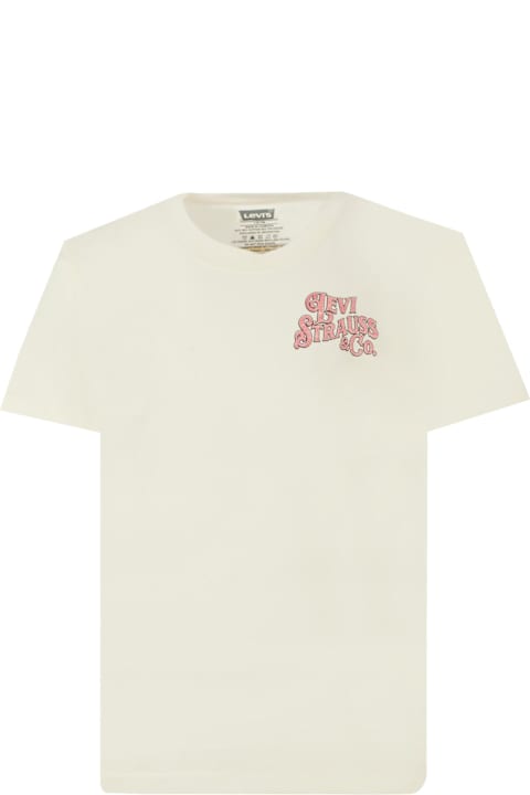 Homeware Levi's Ivory T-shirt For Boy With Print