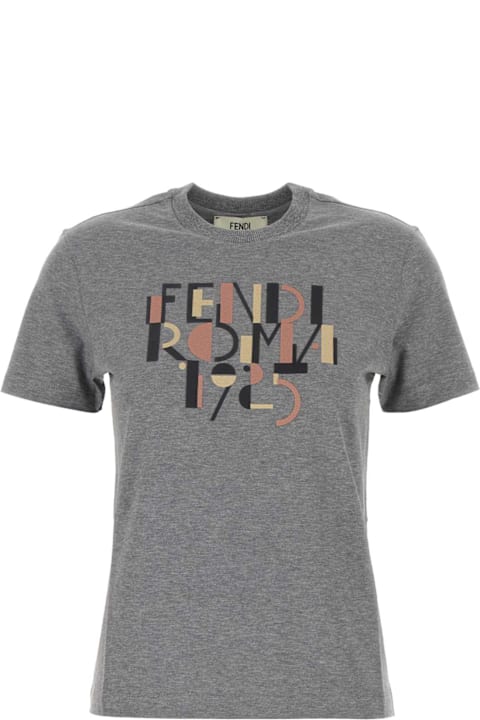 Homeware Fendi Grey Cotton T-shirt