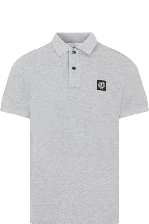 Stone Island for Men Stone Island Compass Patch Polo Shirt