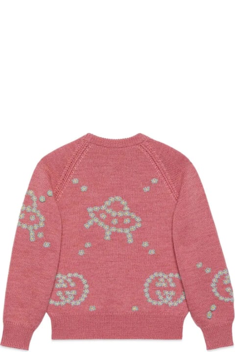Topwear for Girls Gucci Crew Neck Sweater