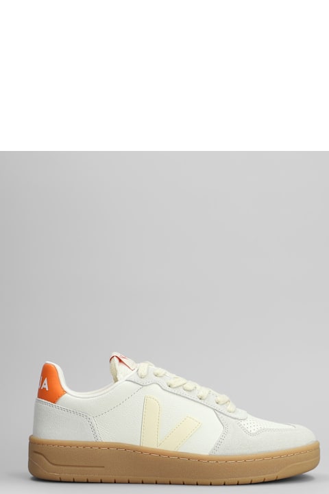 Veja Sneakers for Women Veja V-82 Sneakers In White Suede And Leather