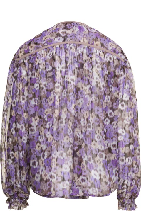 ウィメンズ Sabina Musayevのトップス Sabina Musayev 'atara' Purple Blosue With All-over Floreal Print In Polyester Woman