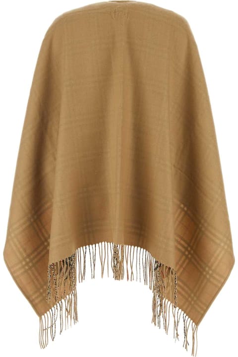 Burberry Women Burberry Camel Wool Cape