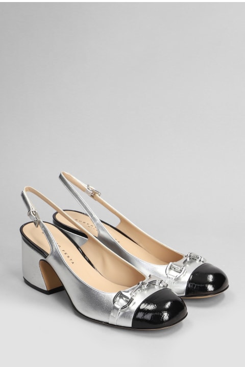 Roberto Festa High-Heeled Shoes for Women Roberto Festa Pia Pumps In Silver Leather
