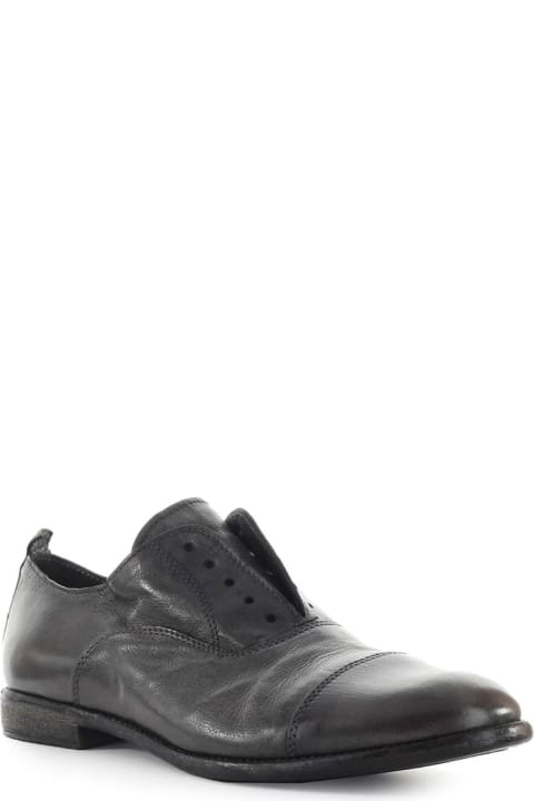Moma Grey Leather Oxford Lace Up