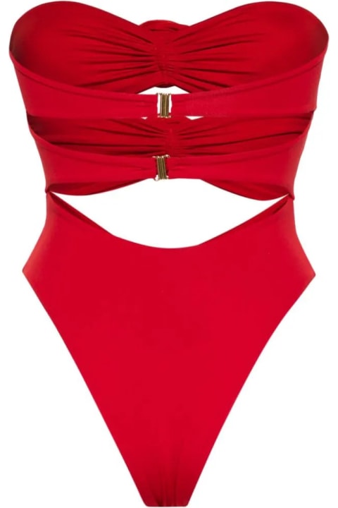 La Reveche Swimwear for Women La Reveche Red Vesna One Piece Swimsuit