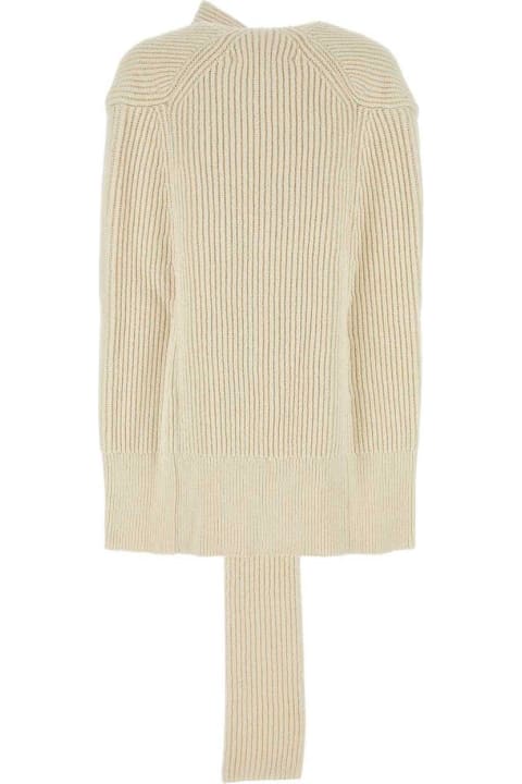 Jil Sander Coats & Jackets for Women Jil Sander Tie-fastening Sleeveless Knitted Cape