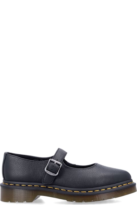 Dr. Martens Elphie Mj Black Leather Mary Jane Shoes