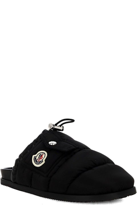 Homeware Moncler Logo Patch Padded Slippers
