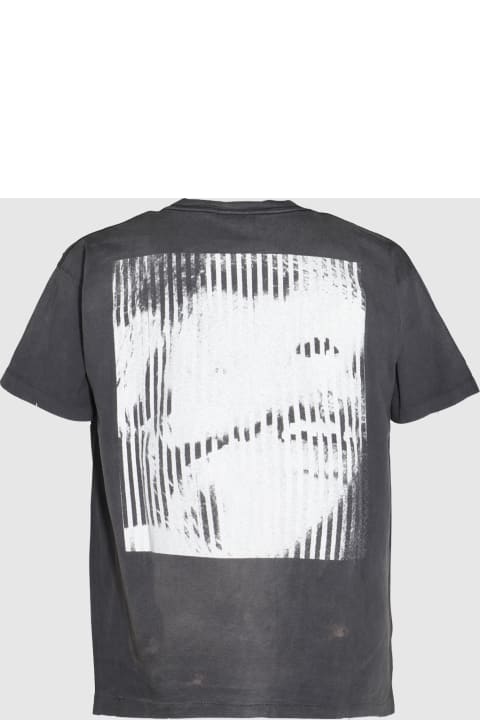 メンズ SAINT Mxxxxxxのトップス SAINT Mxxxxxx Black Cotton T-shirt