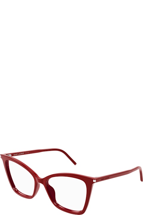 Gloves for Women Saint Laurent Eyewear Saint Laurent Sl 386 Linea Corner Angle 018 Red Traparent Gloves