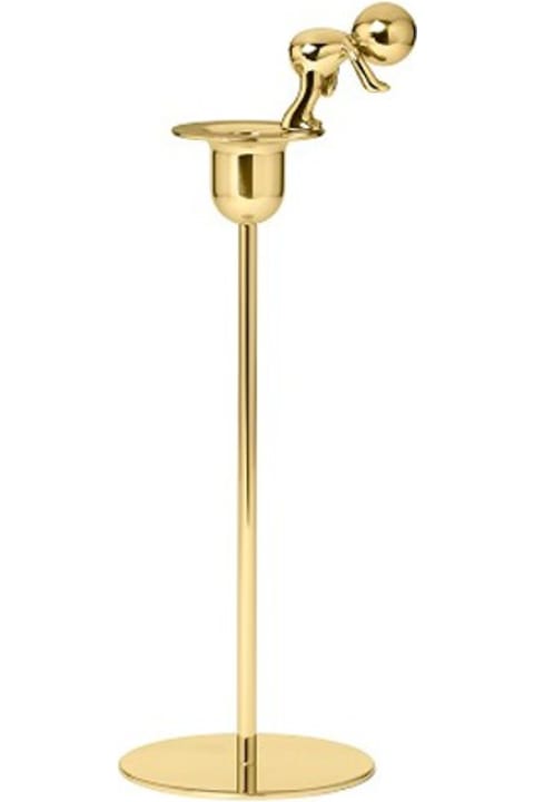 インテリア雑貨 Ghidini 1961 Omini - The Diver Tall Candlestick Polished Brass