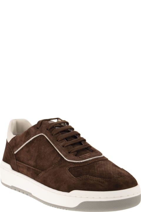 Shoes for Men Brunello Cucinelli Suede Leather Sneakers