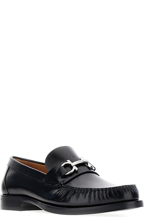 Ferragamo Shoes for Men Ferragamo Black Leather Loafers