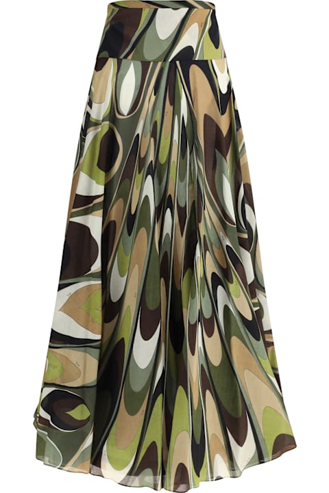 Pucci Skirts for Women Pucci Onde Print Long Skirt