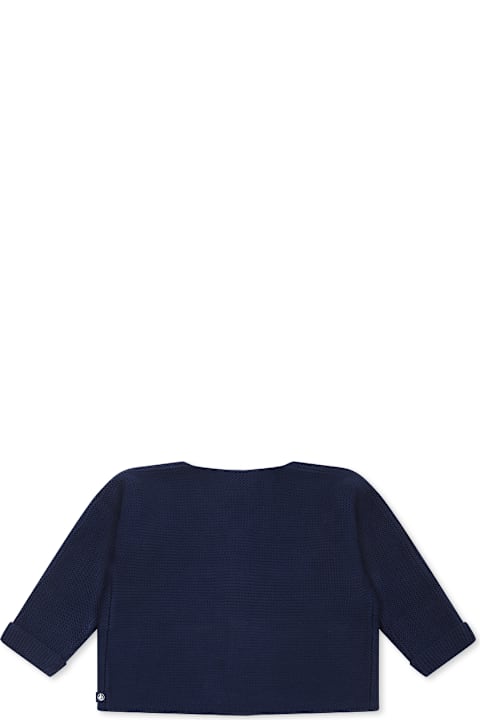 Petit Bateau Sweaters & Sweatshirts for Baby Girls Petit Bateau Blue Cardigan For Baby Kids