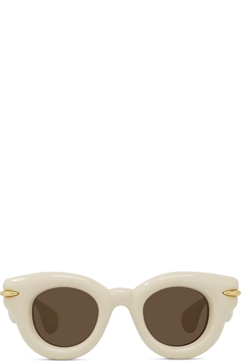 Eyewear for Women Loewe Loewe Lw40118i Signature 25e Crema Lucido Sunglasses