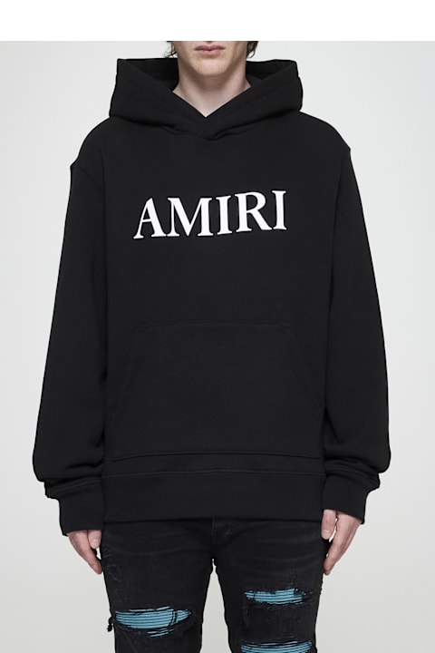 Fleeces & Tracksuits Sale for Men AMIRI Logo Cotton Hoodie