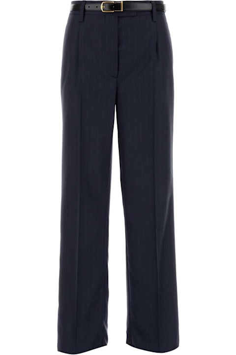 Prada Pants & Shorts for Women Prada Embroidered Wool Pant