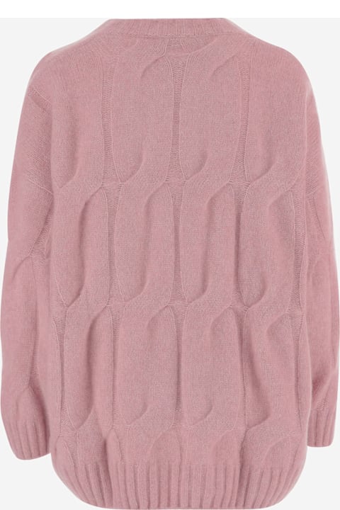 Allude for Men Allude Cashmere And Silk Cable Knit Sweater