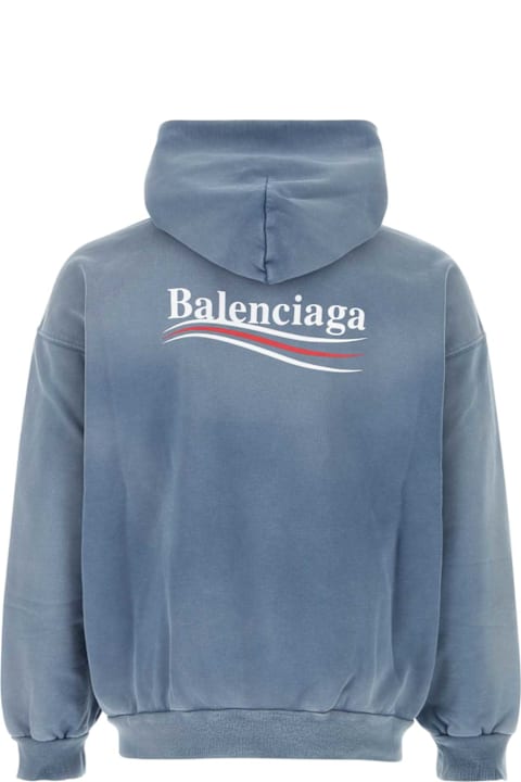 Fashion for Men Balenciaga Powder Blue Cotton Sweatshirt