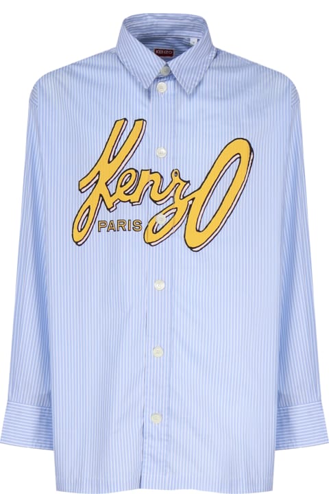 Kenzo for Men Kenzo Cotton Shirt With Stylized Logo
