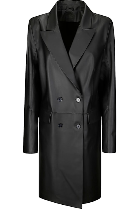 Desa 1972 Clothing for Women Desa 1972 Leather Double-breasted Over Coat