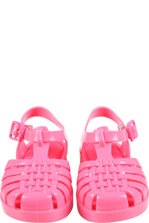 Shoes for Girls Melissa Neon Pink Sandals For Girl