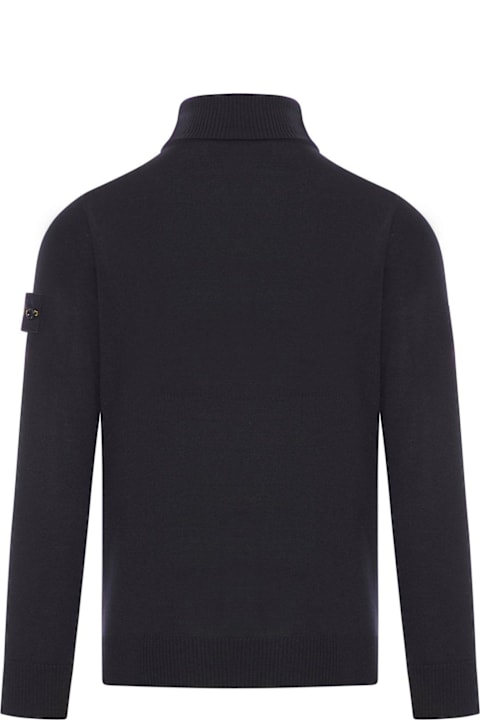 Stone Island for Men Stone Island Logo Patch Roll-neck Jumper