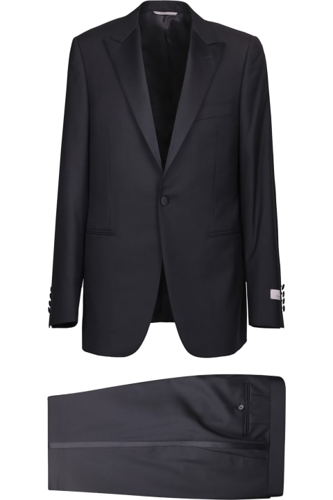 メンズ スーツ Canali Black Suit