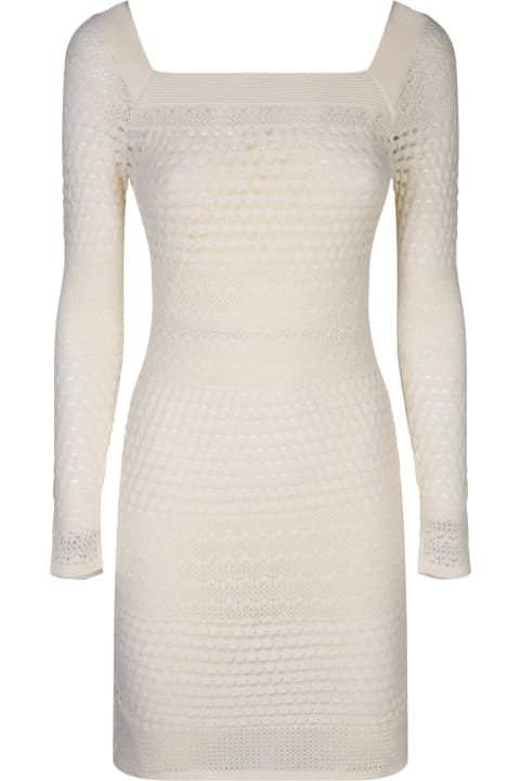 ウィメンズ新着アイテム Tom Ford Open-knit Long-sleeved Mini Dress