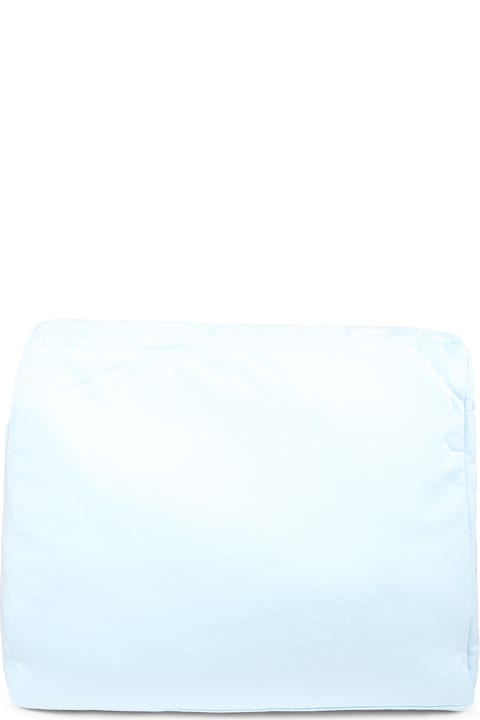 Homeware Moschino Light Blue Changing Bag For Baby Boy With Teddy Bear