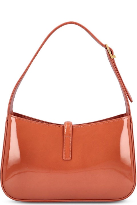 Homeware Saint Laurent Le 5 à Logo Plaque Shoulder Bag