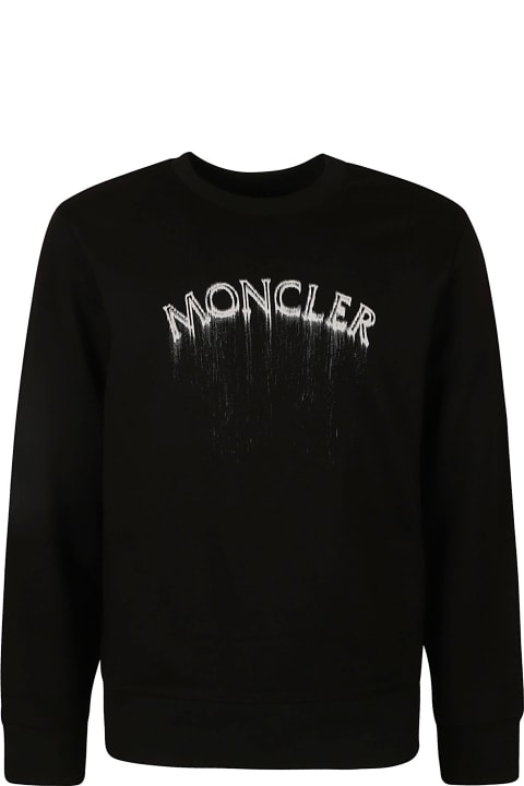 Moncler Fleeces & Tracksuits for Men Moncler Rib Logo Sweatshirt