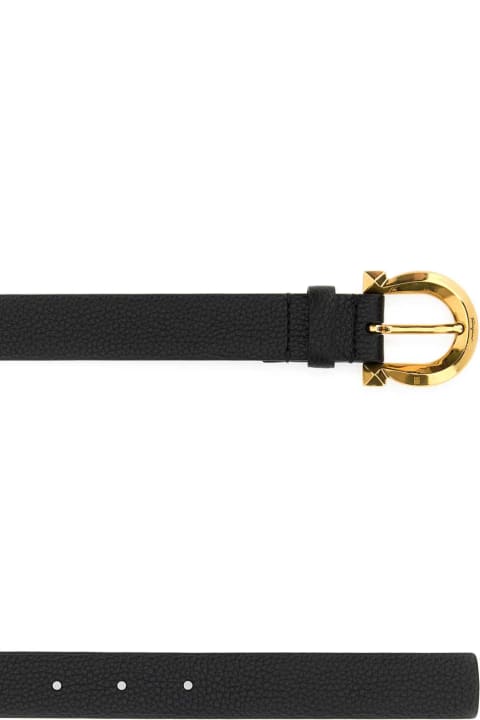 Ferragamo Belts for Women Ferragamo Black Leather Belt