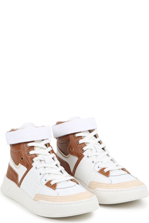 Chloé Shoes for Girls Chloé Sneakers Alte Con Inserti